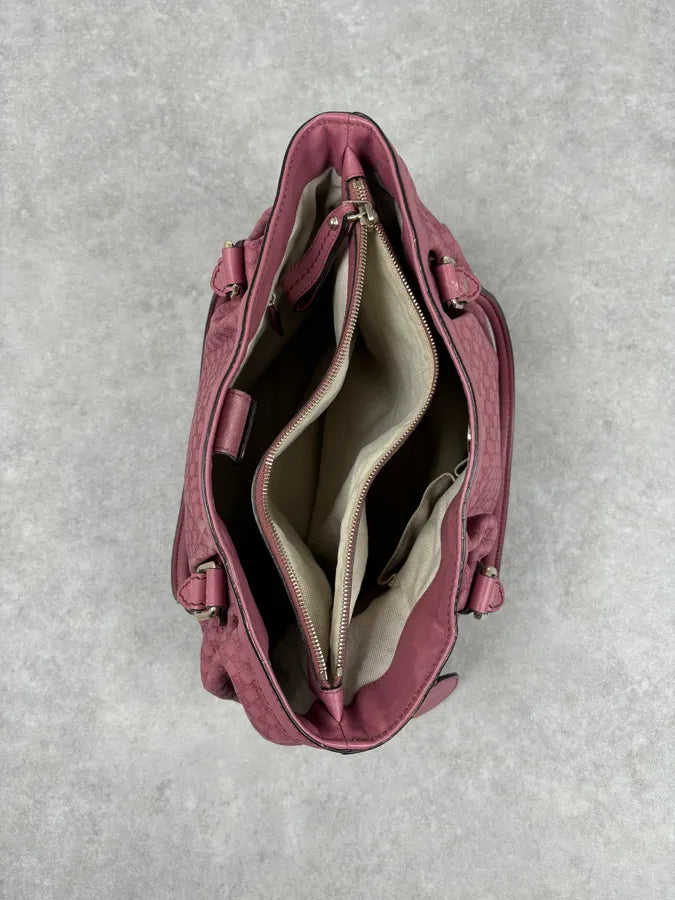 2000s Gucci Sukey Monogram Pink Leather Handle Bag sHklktJ 13