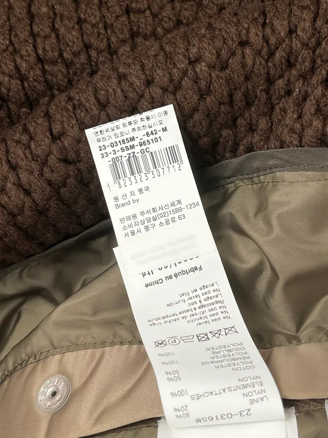 Sacai Hybrid Wool Nylon Brown Bomber Jacket kWRZMxt 13
