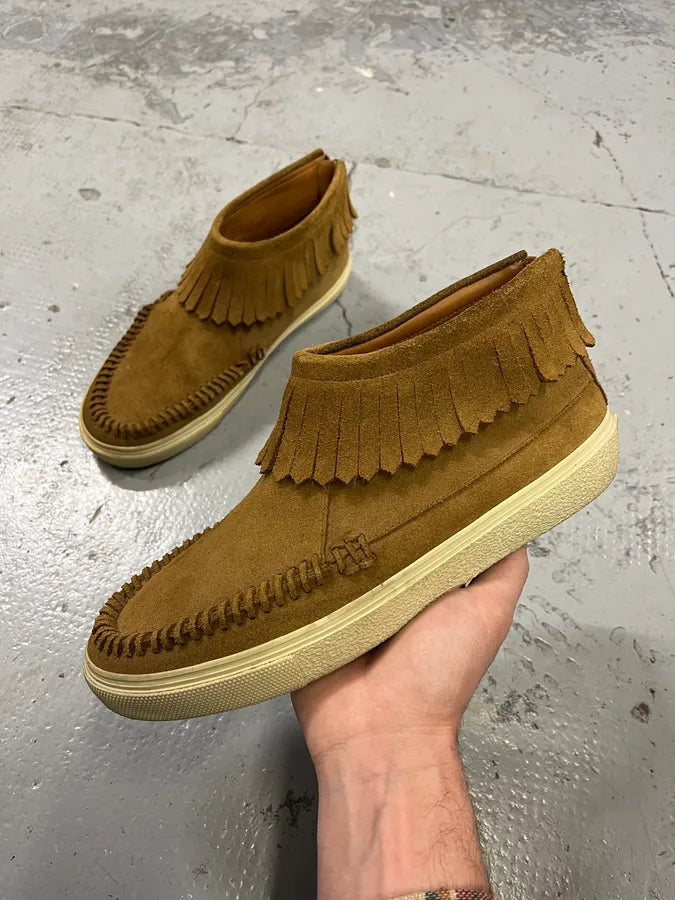 Saint Laurent Beige Fringe Suede Leather Shoes CIaUVVC 0