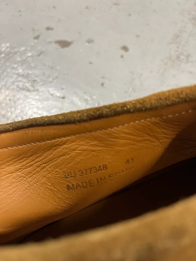 Saint Laurent Beige Fringe Suede Leather Shoes CIaUVVC 6