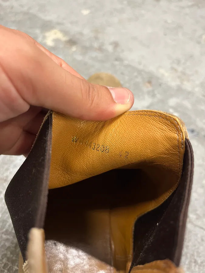 Saint Laurent Beige Suede Chelsea Boots (42eu/us8.5) rJOWyHU 7