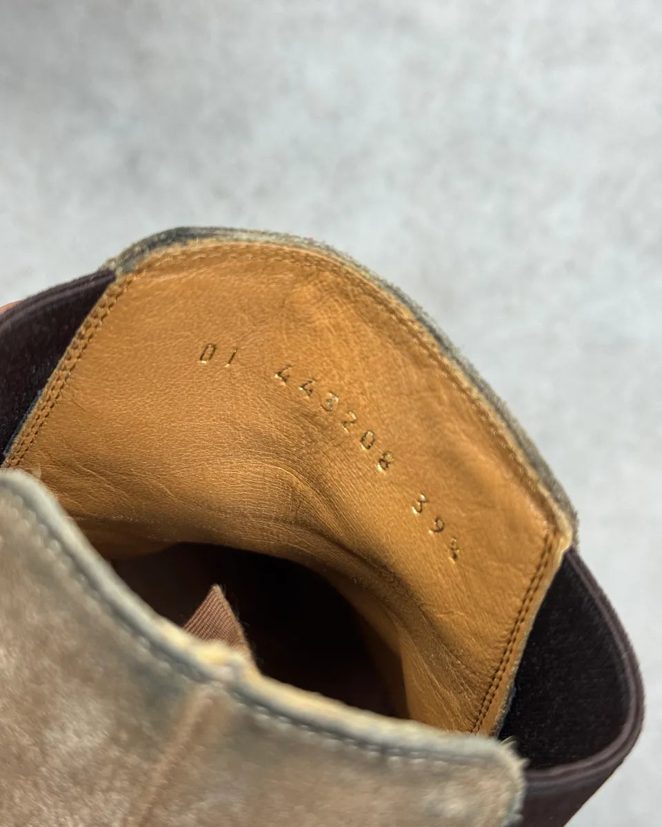 Saint Laurent Beige Suede Chelsea Boots ODXNiro 8
