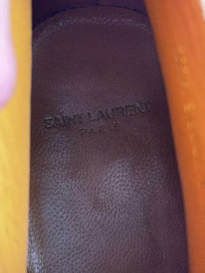 Saint Laurent Beige Suede Leather Buckle Boots sjAqXBY 8