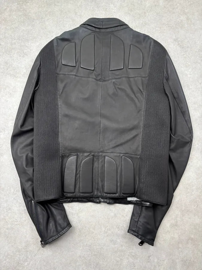2000s Saint Laurent Biker Multi Zips Leather Jacket BFzmhyg 4