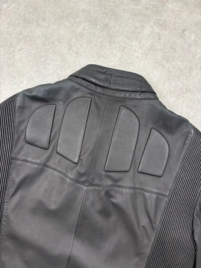 2000s Saint Laurent Biker Multi Zips Leather Jacket BFzmhyg 5