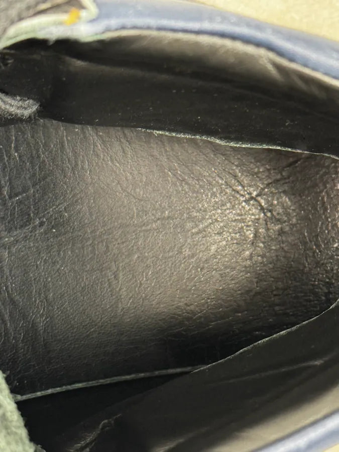 Saint Laurent Black & Blue Leather High Sneakers XUJflYm 7