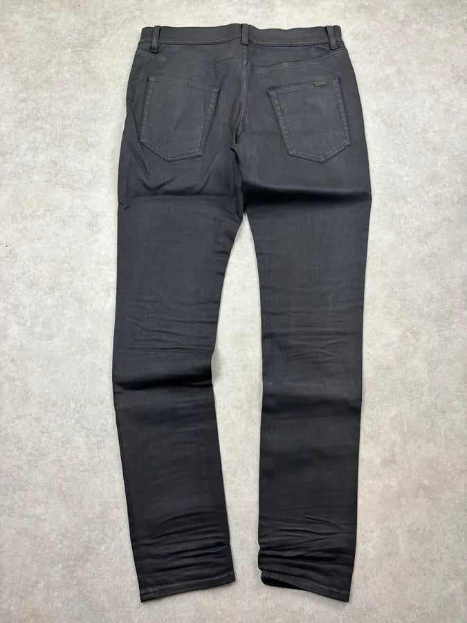 AW2022  Saint Laurent Black Slim Denim Jeans  zgdKrrq 5
