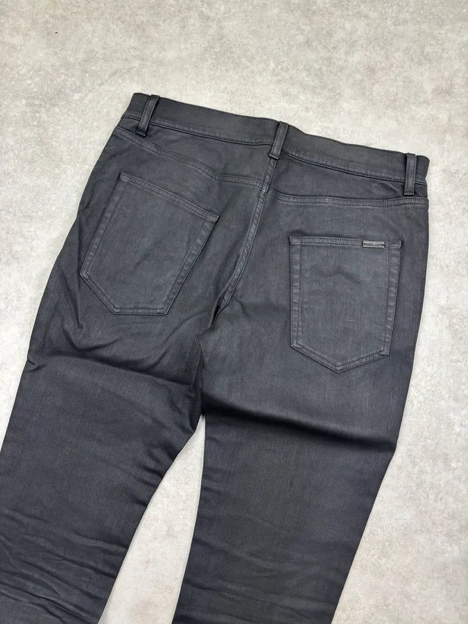 AW2022  Saint Laurent Black Slim Denim Jeans  zgdKrrq 6