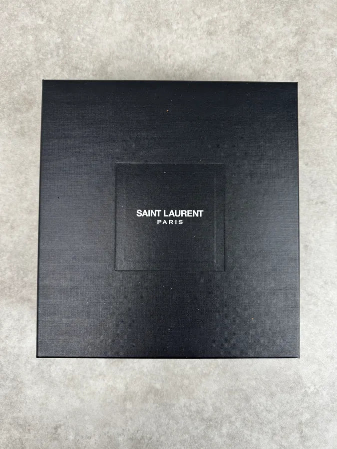 Saint Laurent Black & Python YSL Ornements Boots znElSQW 9
