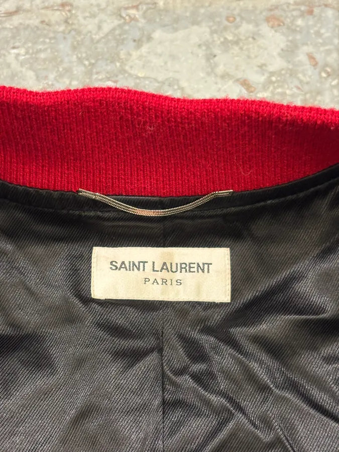 Saint Laurent Black & White Wool Zebra Teddy Bomber Jacket wJLHCsq 9