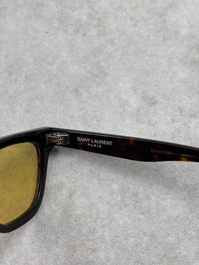 Saint Laurent Black Acetate Sunglasses dIliueY 7