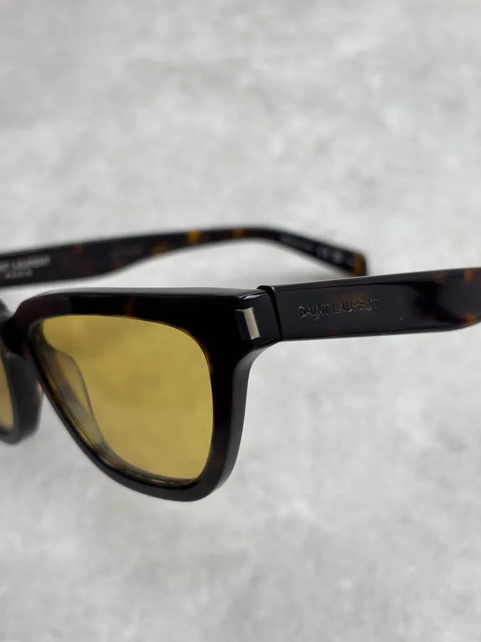 Saint Laurent Black Acetate Sunglasses dIliueY 8