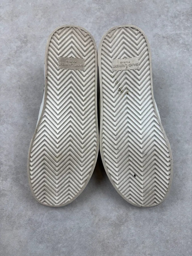 Saint Laurent Venice Black & White Calf Hair Zebra Mules Shoes jdHymoF 6