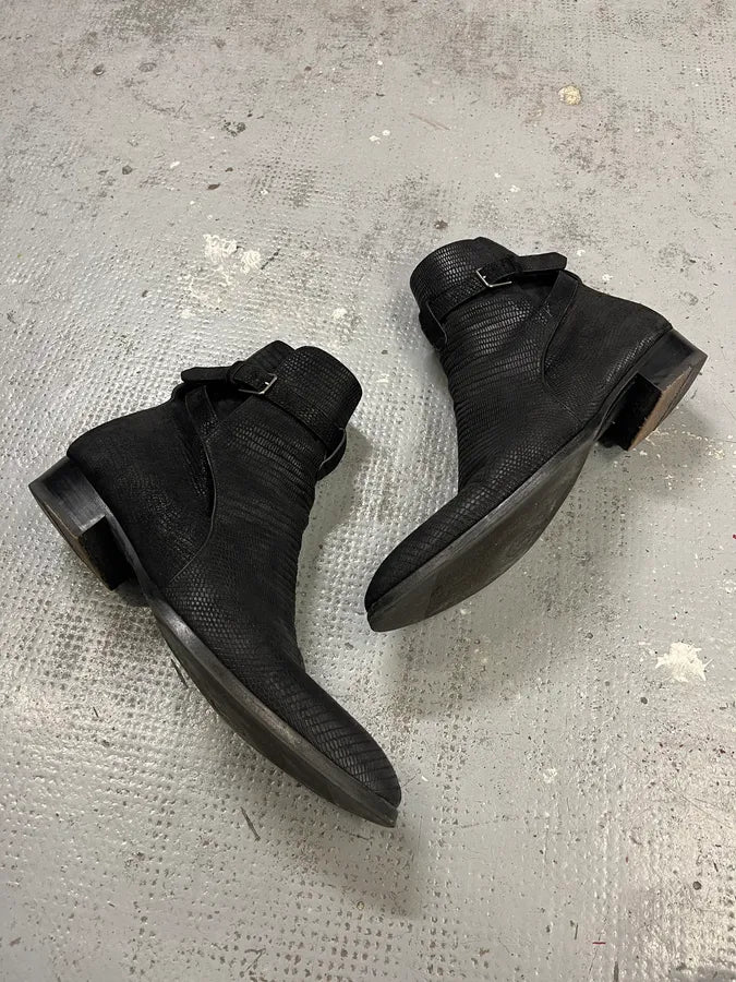 Saint Laurent Black Ankle Leather Boots BiJpwRy 1