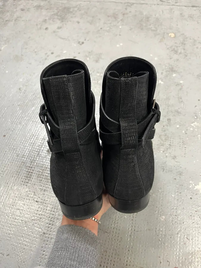 Saint Laurent Black Ankle Leather Boots BiJpwRy 5