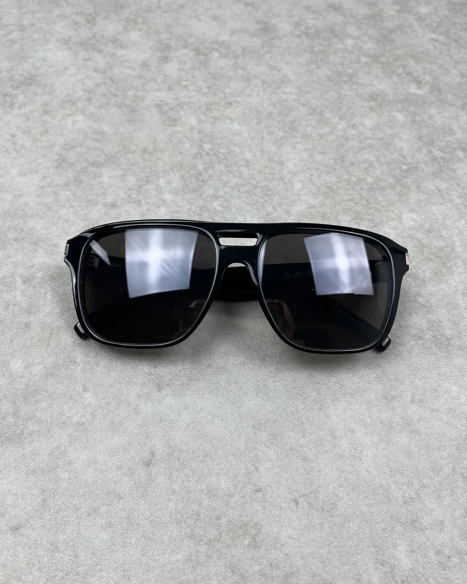 Saint Laurent Black Aviator Sunglasses DPEySfd 0