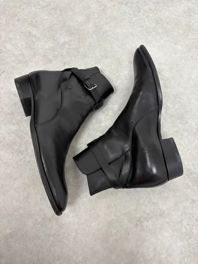 Saint Laurent Black Dakota Ankle Leather Boots EbGlaca 5