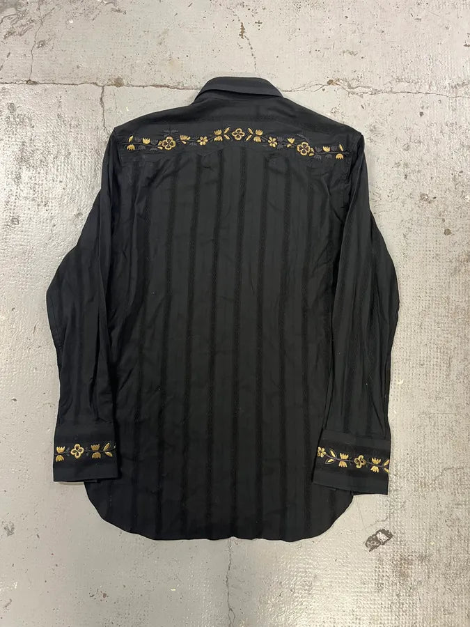SS2018 Saint Laurent Black Gold Shirt WtPweBY 4