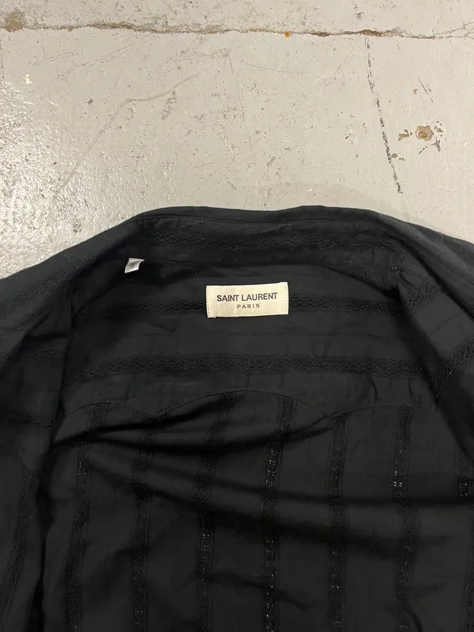 SS2018 Saint Laurent Black Gold Shirt WtPweBY 8
