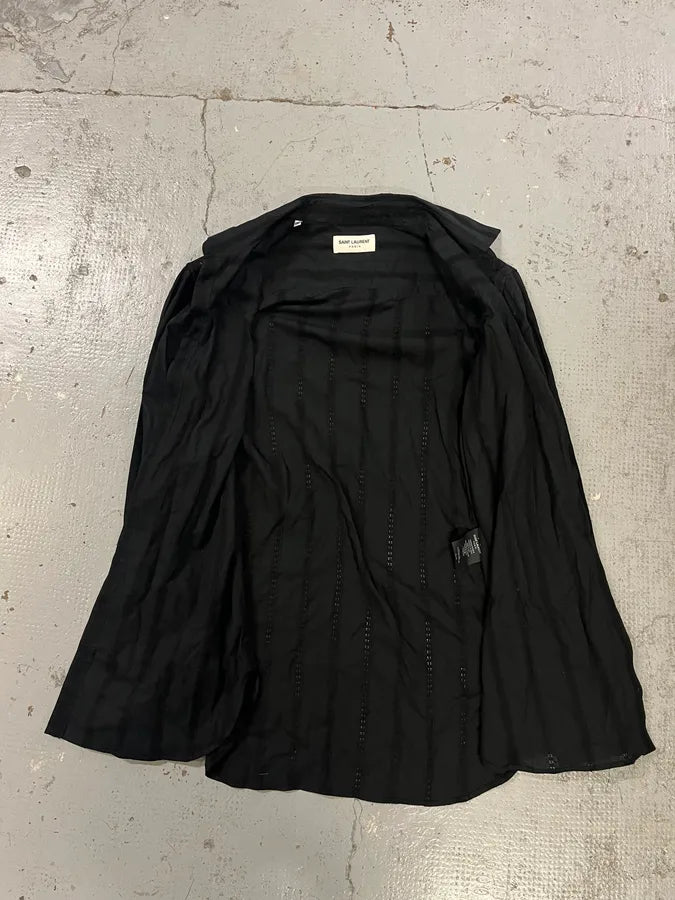 SS2018 Saint Laurent Black Gold Shirt WtPweBY 6