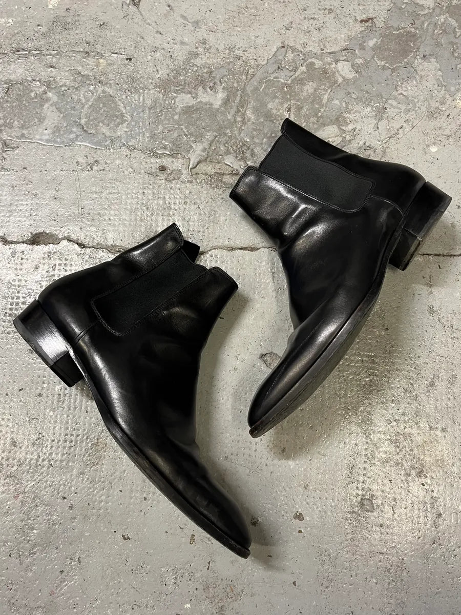 Saint Laurent Black Leather Ankle Boots (43eu/us9.5) fPuGlRS 1