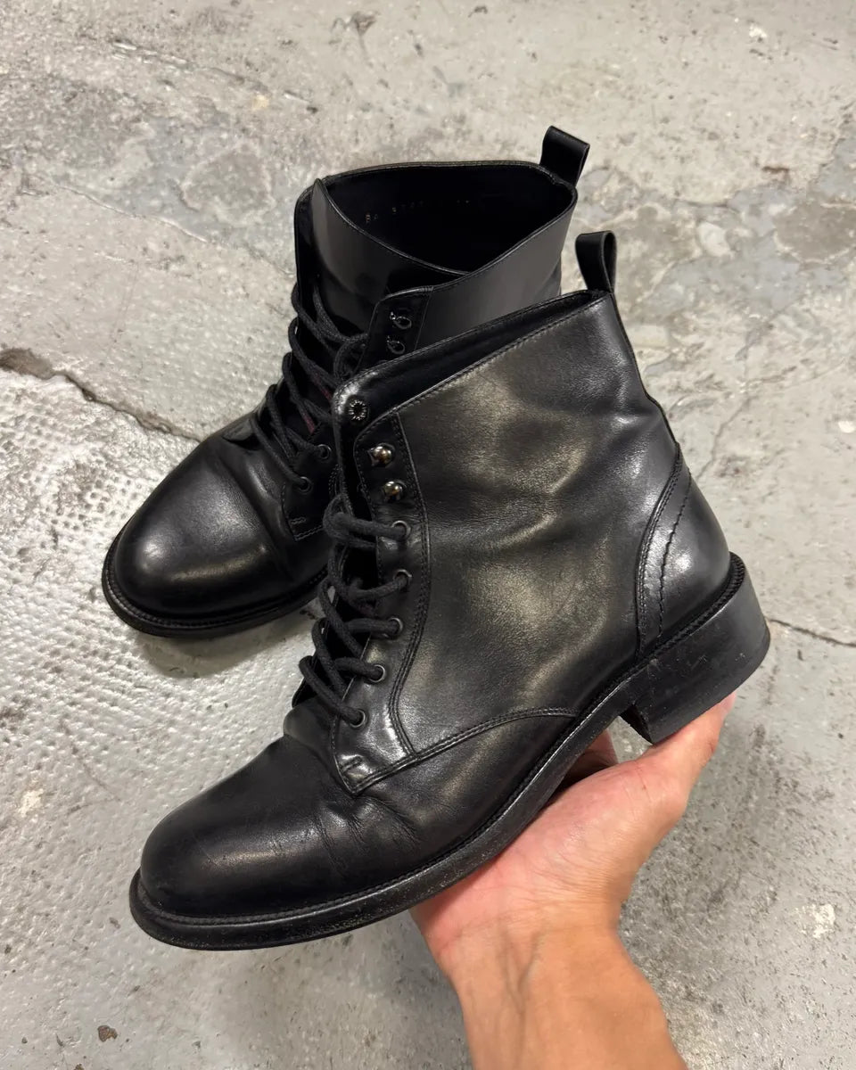Saint Laurent Black Leather Boots (37.5eu/us5) sXxxFXW 0