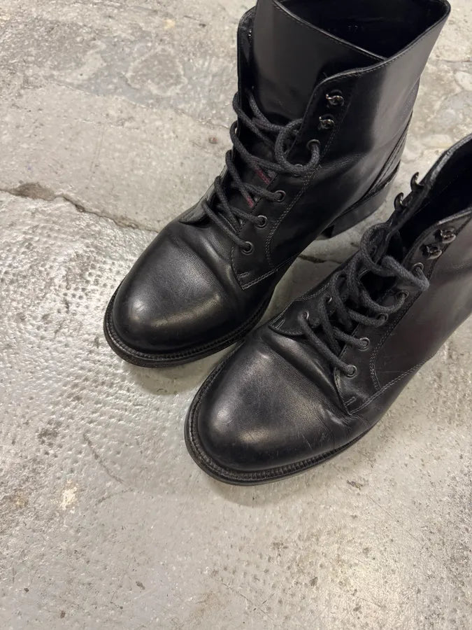 Saint Laurent Black Leather Boots sXxxFXW 3