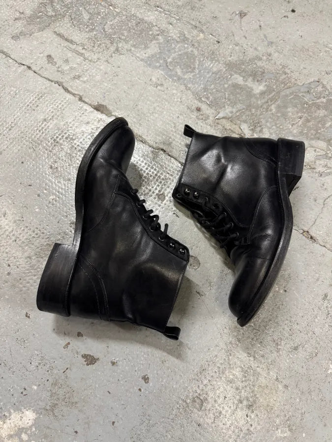 Saint Laurent Black Leather Boots sXxxFXW 8