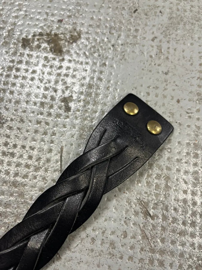 Saint Laurent Black Leather Bracelet bMTOdAI 4