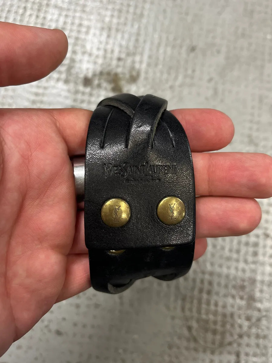 Saint Laurent Black Leather Bracelet bMTOdAI 6