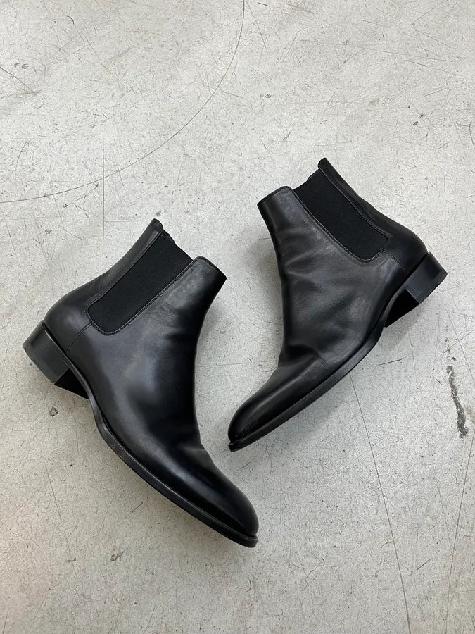 Saint Laurent Black Leather Chelsea Boots EruECDA 1