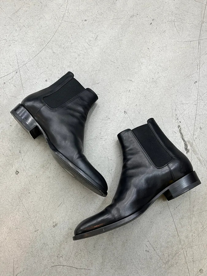 Saint Laurent Black Leather Chelsea Boots EruECDA 2