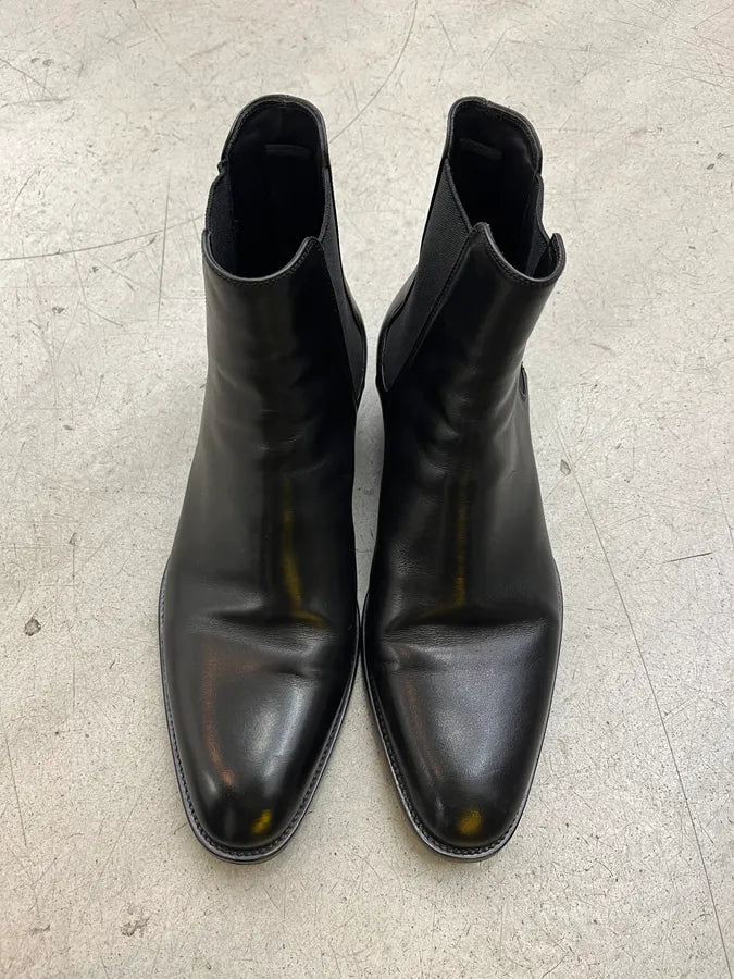 Saint Laurent Black Leather Chelsea Boots EruECDA 3