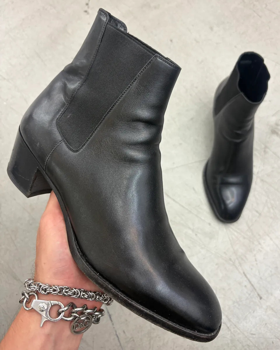 Saint Laurent Black Leather Chelsea Boots liWXvzQ 0
