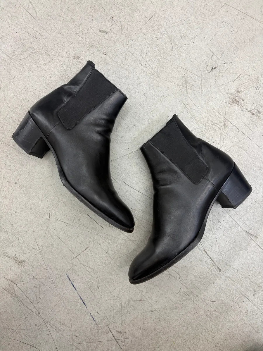 Saint Laurent Black Leather Chelsea Boots liWXvzQ 5