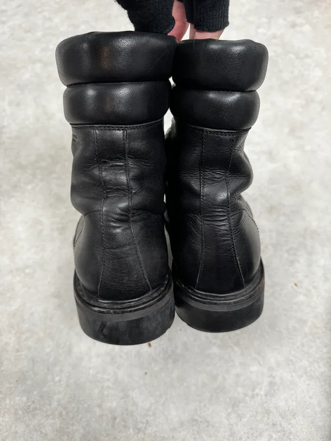 Saint Laurent Black Leather Combat Boots by Hedi Slimane kCCWSgS 3