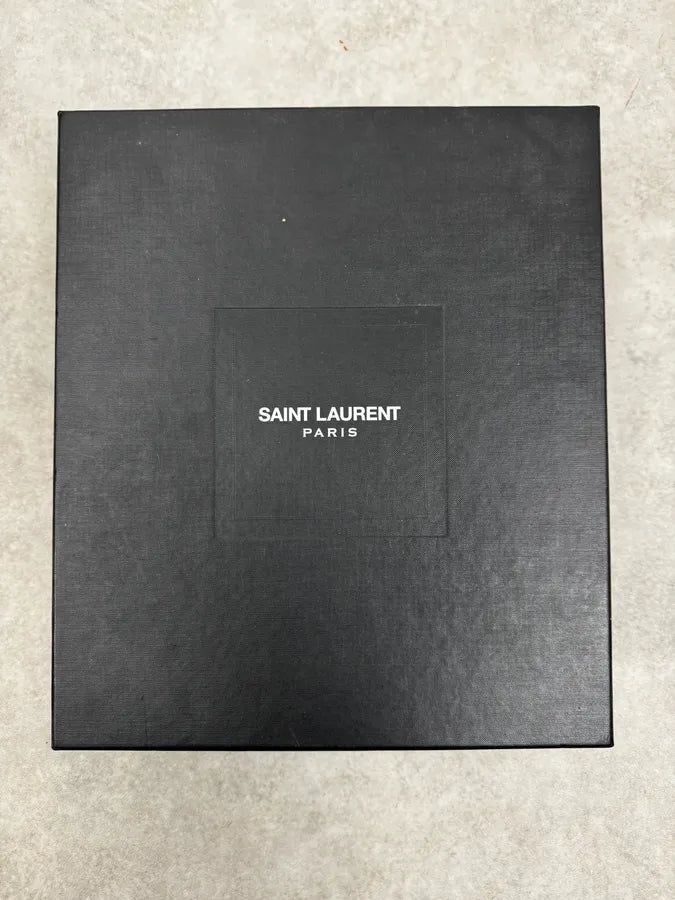 Saint Laurent Black Leather Combat Boots by Hedi Slimane kCCWSgS 8