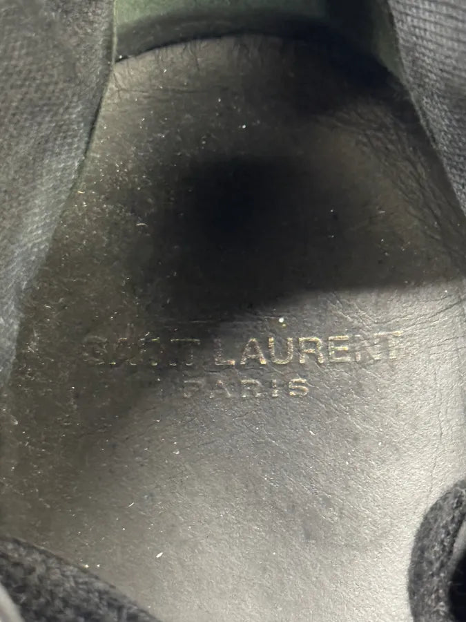 Saint Laurent Black Leather High Top Sneakers QQLUNbo 6