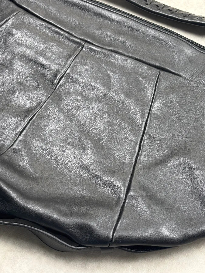 AW2002 Saint Laurent Black Leather Mombasa Bag VSWSoRf 11