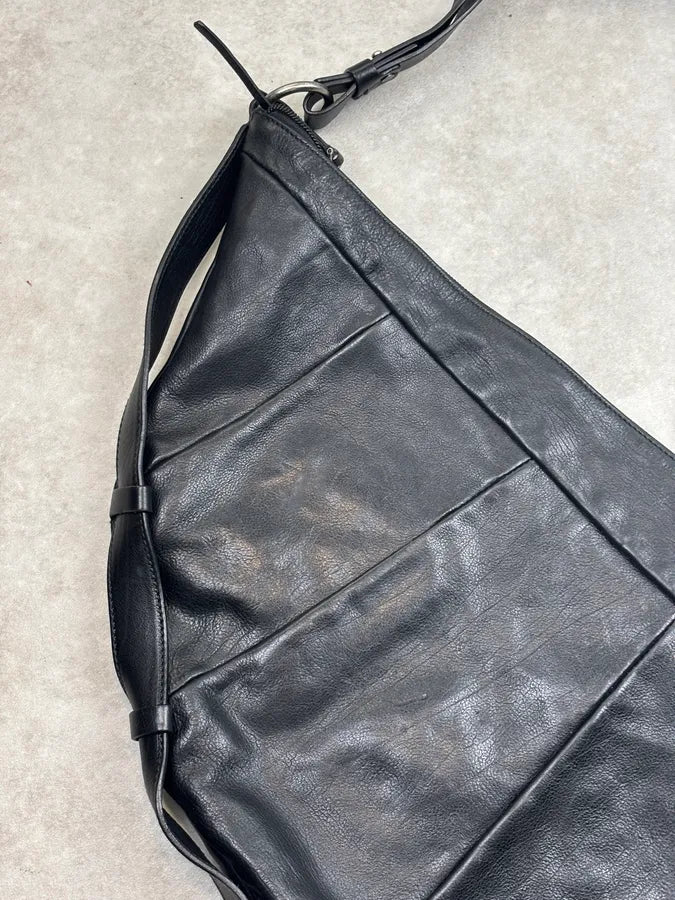 AW2002 Saint Laurent Black Leather Mombasa Bag VSWSoRf 8
