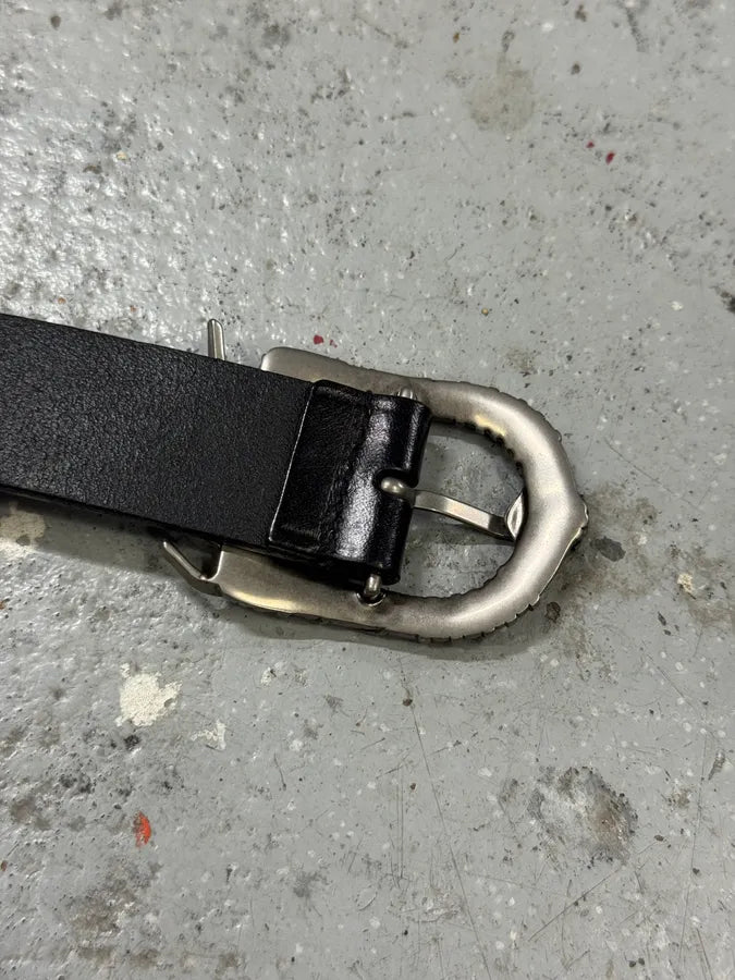 Saint Laurent Black Leather Premium Buckle Belt wjWOlmD 4