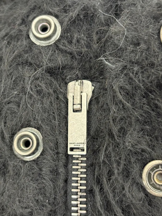 Saint Laurent Black Mohair Sample Jacket  YudUEyv 9