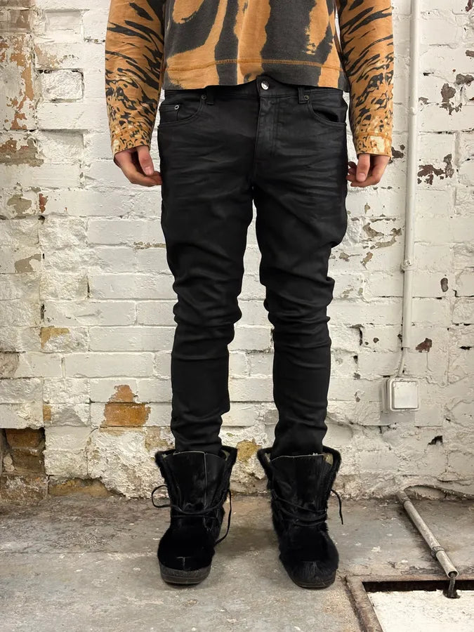 AW2022 Saint Laurent Black Obscure Slim Denim Jeans heSvNna 1