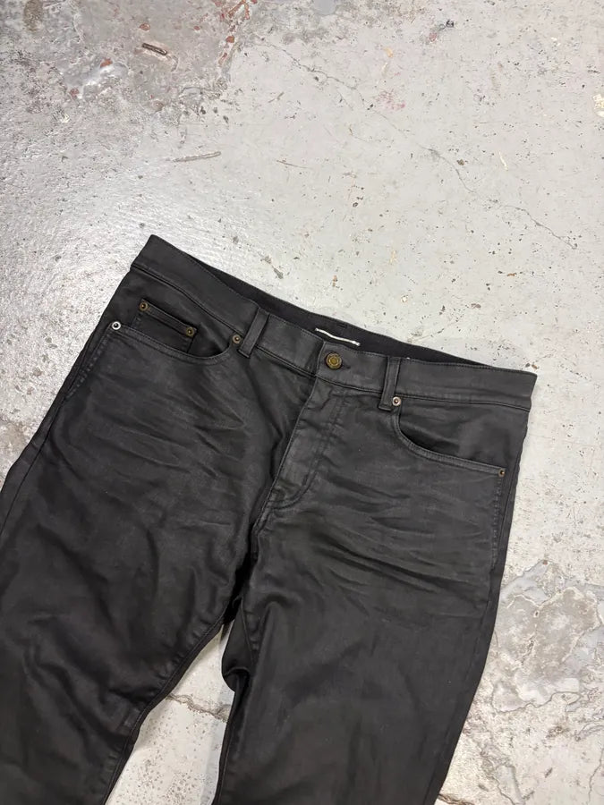 AW2022 Saint Laurent Black Obscure Slim Denim Jeans heSvNna 4
