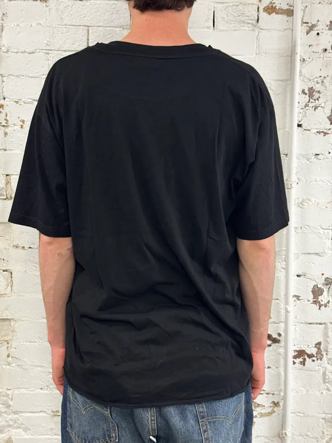 Saint Laurent Black Signature Logo T-Shirt lcqTqyt 2