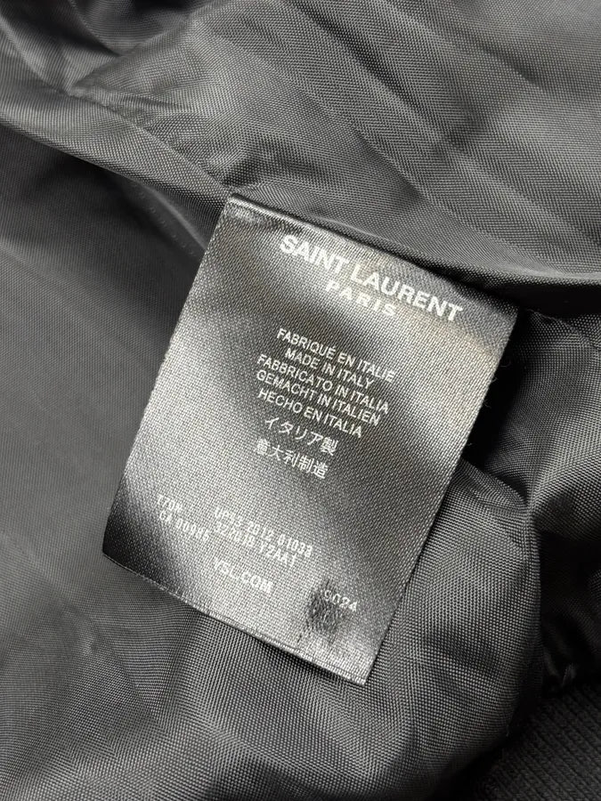 AW2012 Saint Laurent Black Silk Musical Note Embroidered Vest by Hedi Slimane ZoxCpvr 9