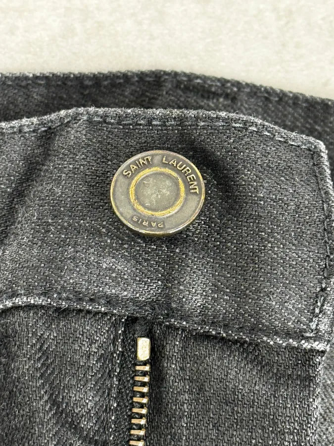 Saint Laurent Black Slim Denim Jeans guYOQKQ 8