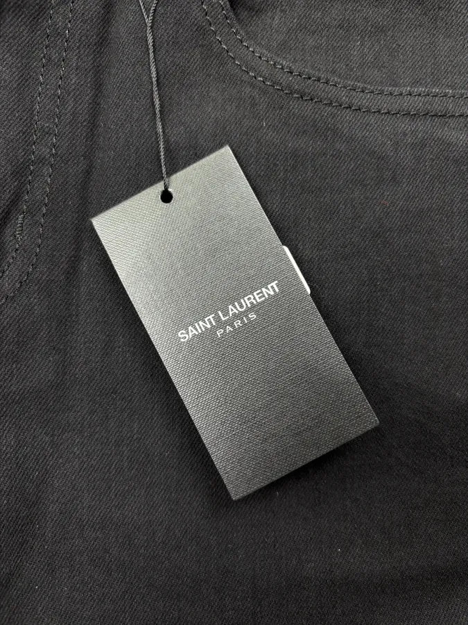 AW2022 Saint Laurent Black Slim Denim Jeans SHqzbgO 12
