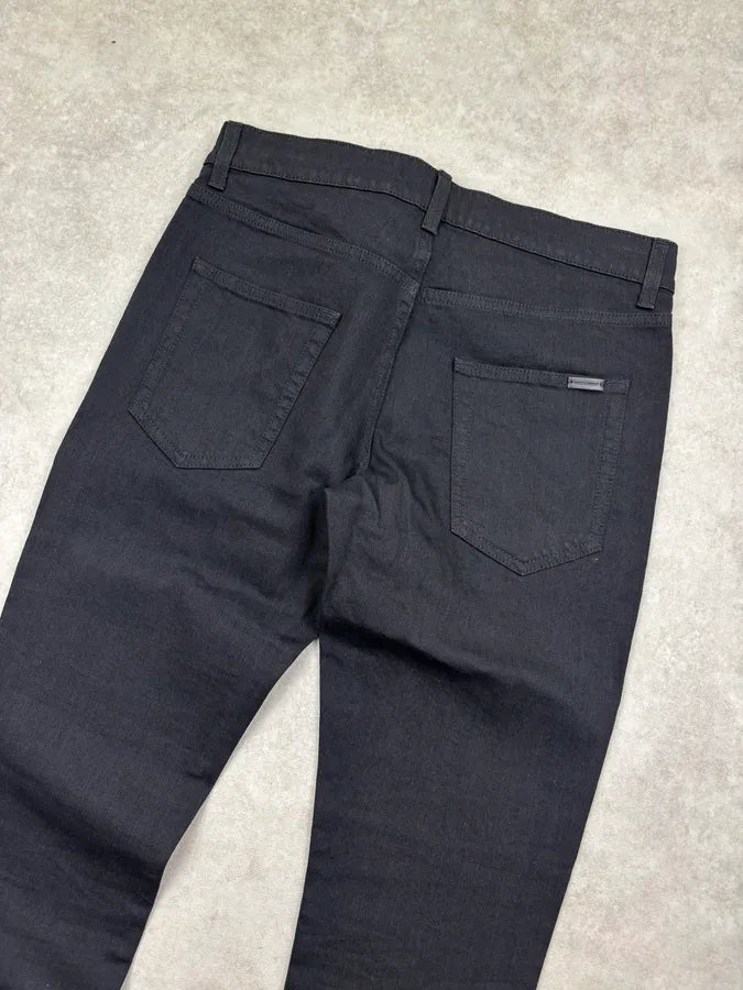 AW2022 Saint Laurent Black Slim Denim Jeans SHqzbgO 6