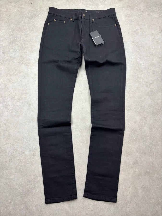 AW2022 Saint Laurent Black Slim Denim Jeans SHqzbgO 0